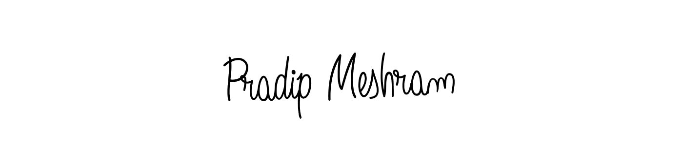 How to make Pradip Meshram signature? Angelique-Rose-font-FFP is a professional autograph style. Create handwritten signature for Pradip Meshram name. Pradip Meshram signature style 5 images and pictures png