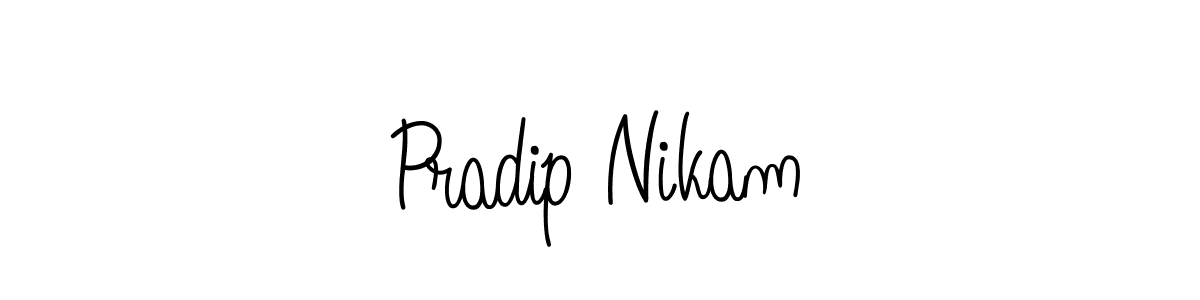 It looks lik you need a new signature style for name Pradip Nikam. Design unique handwritten (Angelique-Rose-font-FFP) signature with our free signature maker in just a few clicks. Pradip Nikam signature style 5 images and pictures png