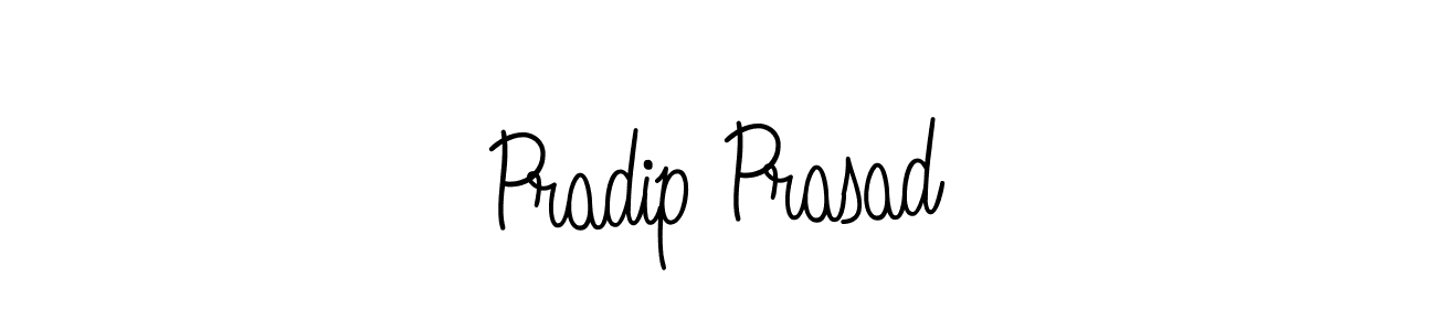 Make a beautiful signature design for name Pradip Prasad. With this signature (Angelique-Rose-font-FFP) style, you can create a handwritten signature for free. Pradip Prasad signature style 5 images and pictures png