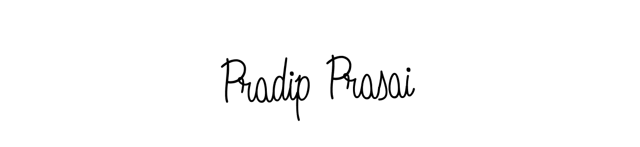 Pradip Prasai stylish signature style. Best Handwritten Sign (Angelique-Rose-font-FFP) for my name. Handwritten Signature Collection Ideas for my name Pradip Prasai. Pradip Prasai signature style 5 images and pictures png