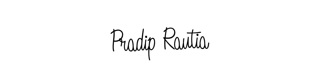 Use a signature maker to create a handwritten signature online. With this signature software, you can design (Angelique-Rose-font-FFP) your own signature for name Pradip Rautia. Pradip Rautia signature style 5 images and pictures png