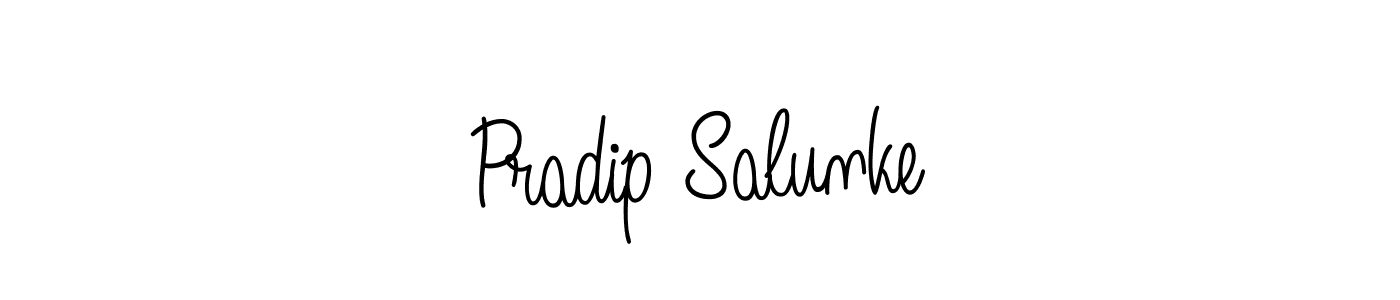 Angelique-Rose-font-FFP is a professional signature style that is perfect for those who want to add a touch of class to their signature. It is also a great choice for those who want to make their signature more unique. Get Pradip Salunke name to fancy signature for free. Pradip Salunke signature style 5 images and pictures png
