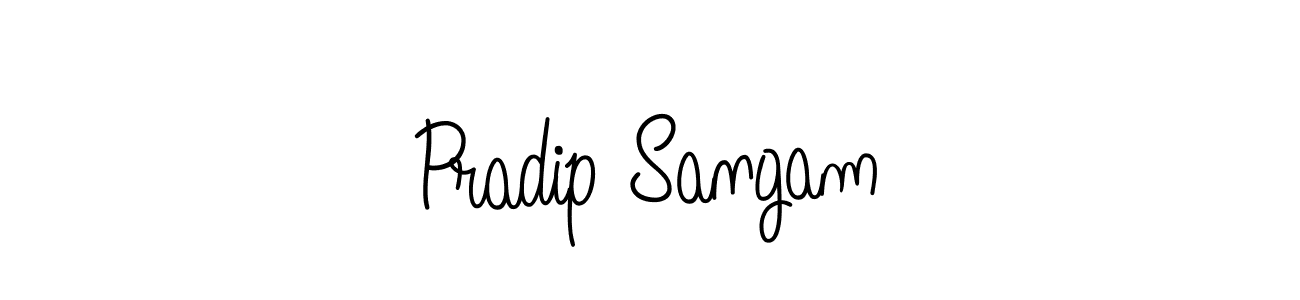 How to Draw Pradip Sangam signature style? Angelique-Rose-font-FFP is a latest design signature styles for name Pradip Sangam. Pradip Sangam signature style 5 images and pictures png