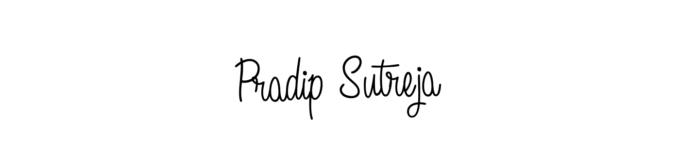 Best and Professional Signature Style for Pradip Sutreja. Angelique-Rose-font-FFP Best Signature Style Collection. Pradip Sutreja signature style 5 images and pictures png