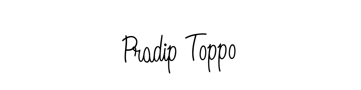 Also we have Pradip Toppo name is the best signature style. Create professional handwritten signature collection using Angelique-Rose-font-FFP autograph style. Pradip Toppo signature style 5 images and pictures png