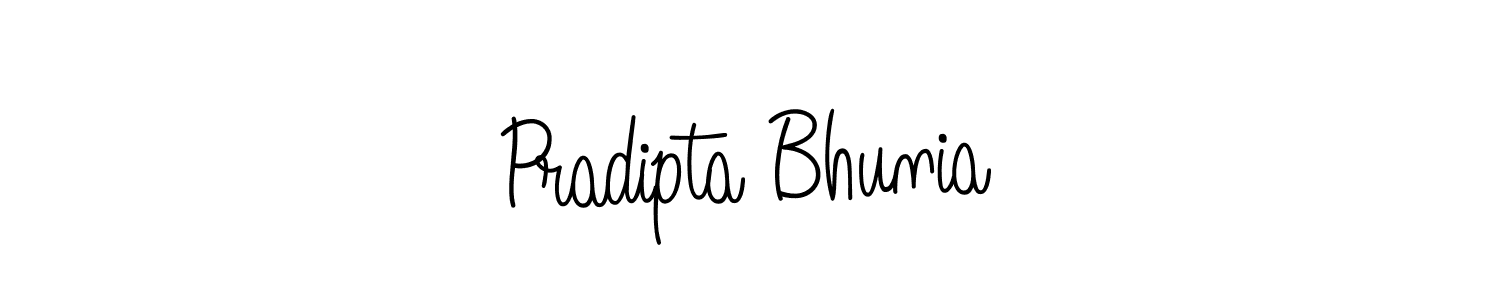 How to make Pradipta Bhunia name signature. Use Angelique-Rose-font-FFP style for creating short signs online. This is the latest handwritten sign. Pradipta Bhunia signature style 5 images and pictures png