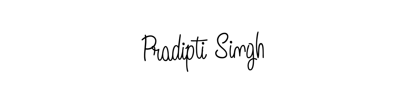Also we have Pradipti Singh name is the best signature style. Create professional handwritten signature collection using Angelique-Rose-font-FFP autograph style. Pradipti Singh signature style 5 images and pictures png