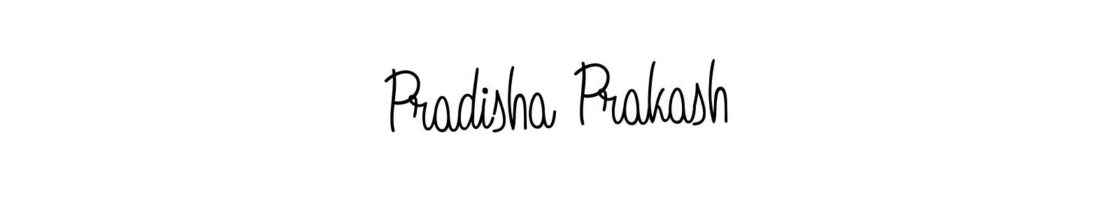 Also we have Pradisha Prakash name is the best signature style. Create professional handwritten signature collection using Angelique-Rose-font-FFP autograph style. Pradisha Prakash signature style 5 images and pictures png