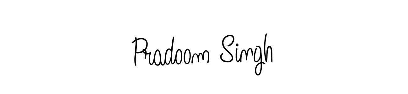 How to make Pradoom Singh signature? Angelique-Rose-font-FFP is a professional autograph style. Create handwritten signature for Pradoom Singh name. Pradoom Singh signature style 5 images and pictures png