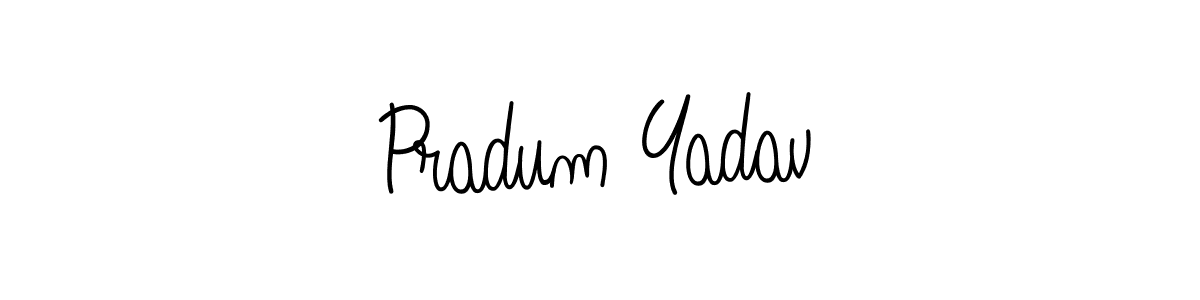 How to Draw Pradum Yadav signature style? Angelique-Rose-font-FFP is a latest design signature styles for name Pradum Yadav. Pradum Yadav signature style 5 images and pictures png