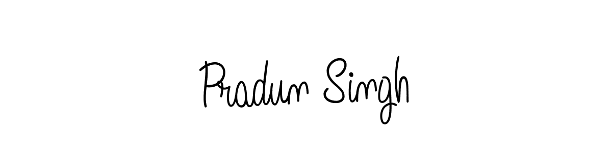 Pradun Singh stylish signature style. Best Handwritten Sign (Angelique-Rose-font-FFP) for my name. Handwritten Signature Collection Ideas for my name Pradun Singh. Pradun Singh signature style 5 images and pictures png