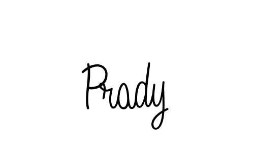 Make a beautiful signature design for name Prady. With this signature (Angelique-Rose-font-FFP) style, you can create a handwritten signature for free. Prady signature style 5 images and pictures png