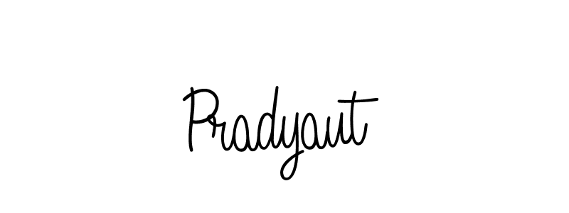 Create a beautiful signature design for name Pradyaut. With this signature (Angelique-Rose-font-FFP) fonts, you can make a handwritten signature for free. Pradyaut signature style 5 images and pictures png