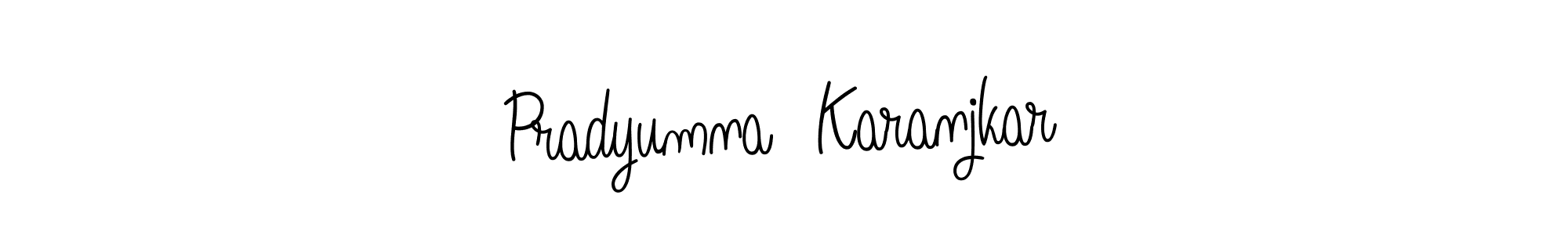 You can use this online signature creator to create a handwritten signature for the name Pradyumna  Karanjkar. This is the best online autograph maker. Pradyumna  Karanjkar signature style 5 images and pictures png