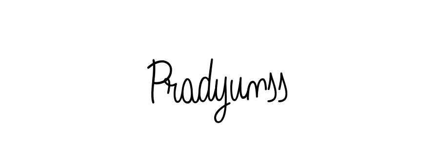 How to make Pradyunss name signature. Use Angelique-Rose-font-FFP style for creating short signs online. This is the latest handwritten sign. Pradyunss signature style 5 images and pictures png