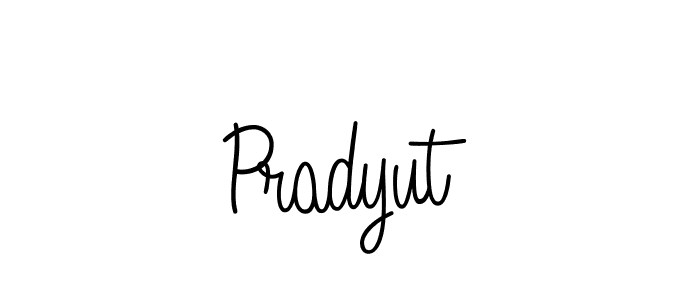 The best way (Angelique-Rose-font-FFP) to make a short signature is to pick only two or three words in your name. The name Pradyut include a total of six letters. For converting this name. Pradyut signature style 5 images and pictures png