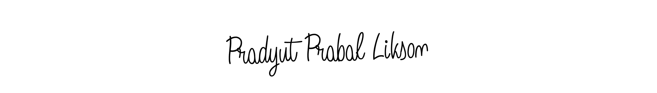 Make a beautiful signature design for name Pradyut Prabal Likson. With this signature (Angelique-Rose-font-FFP) style, you can create a handwritten signature for free. Pradyut Prabal Likson signature style 5 images and pictures png