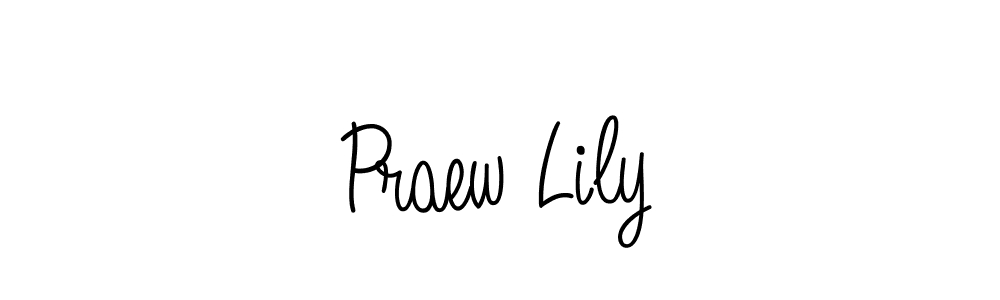 How to Draw Praew Lily signature style? Angelique-Rose-font-FFP is a latest design signature styles for name Praew Lily. Praew Lily signature style 5 images and pictures png