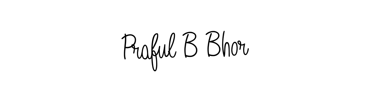 if you are searching for the best signature style for your name Praful B Bhor. so please give up your signature search. here we have designed multiple signature styles  using Angelique-Rose-font-FFP. Praful B Bhor signature style 5 images and pictures png