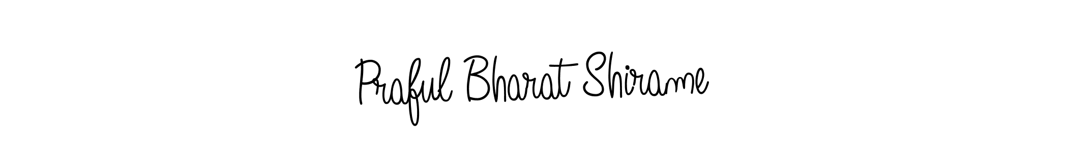 Praful Bharat Shirame stylish signature style. Best Handwritten Sign (Angelique-Rose-font-FFP) for my name. Handwritten Signature Collection Ideas for my name Praful Bharat Shirame. Praful Bharat Shirame signature style 5 images and pictures png