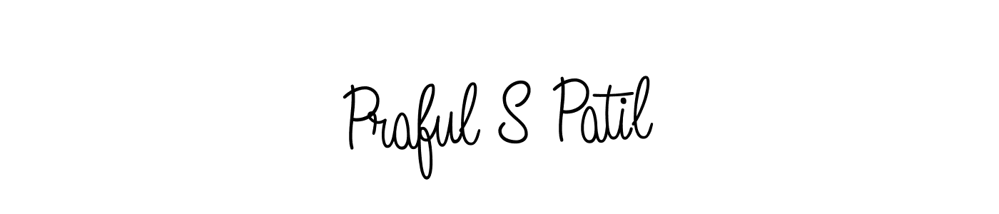 Use a signature maker to create a handwritten signature online. With this signature software, you can design (Angelique-Rose-font-FFP) your own signature for name Praful S Patil. Praful S Patil signature style 5 images and pictures png