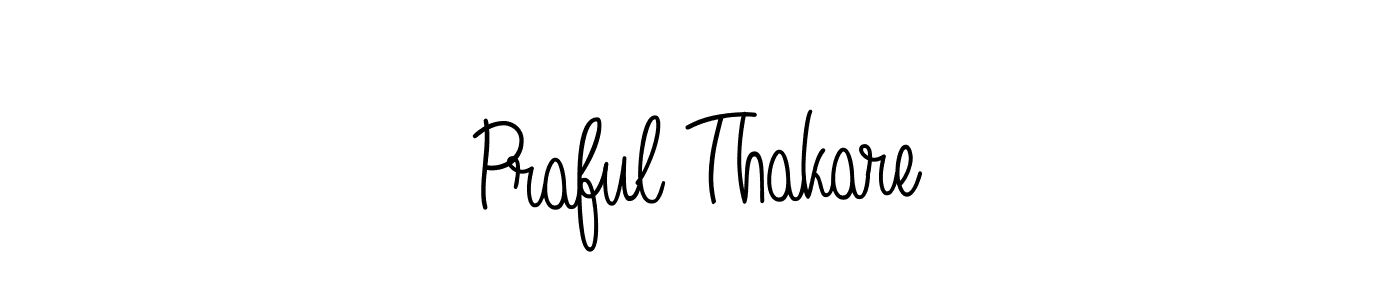 Praful Thakare stylish signature style. Best Handwritten Sign (Angelique-Rose-font-FFP) for my name. Handwritten Signature Collection Ideas for my name Praful Thakare. Praful Thakare signature style 5 images and pictures png