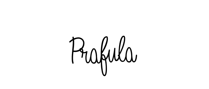 How to make Prafula name signature. Use Angelique-Rose-font-FFP style for creating short signs online. This is the latest handwritten sign. Prafula signature style 5 images and pictures png