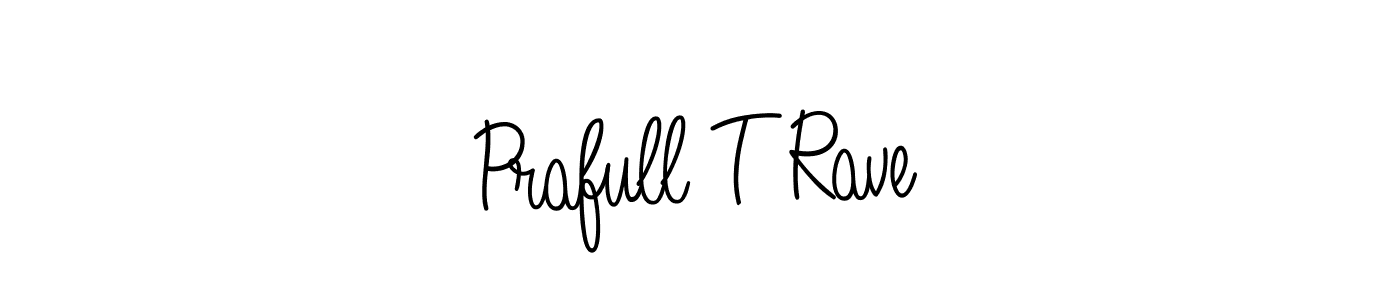 The best way (Angelique-Rose-font-FFP) to make a short signature is to pick only two or three words in your name. The name Prafull T Rave include a total of six letters. For converting this name. Prafull T Rave signature style 5 images and pictures png