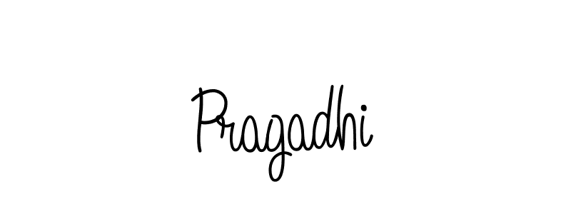 You should practise on your own different ways (Angelique-Rose-font-FFP) to write your name (Pragadhi) in signature. don't let someone else do it for you. Pragadhi signature style 5 images and pictures png