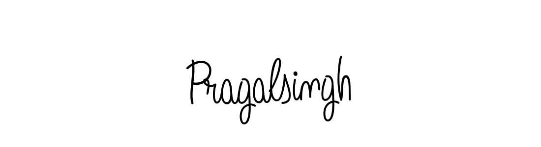 Design your own signature with our free online signature maker. With this signature software, you can create a handwritten (Angelique-Rose-font-FFP) signature for name Pragalsingh. Pragalsingh signature style 5 images and pictures png