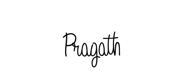 Make a beautiful signature design for name Pragath. With this signature (Angelique-Rose-font-FFP) style, you can create a handwritten signature for free. Pragath signature style 5 images and pictures png