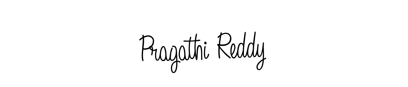 Design your own signature with our free online signature maker. With this signature software, you can create a handwritten (Angelique-Rose-font-FFP) signature for name Pragathi Reddy. Pragathi Reddy signature style 5 images and pictures png