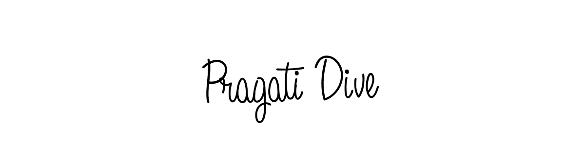 You should practise on your own different ways (Angelique-Rose-font-FFP) to write your name (Pragati Dive) in signature. don't let someone else do it for you. Pragati Dive signature style 5 images and pictures png