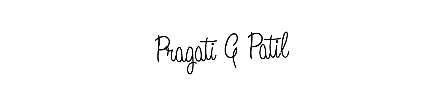 Once you've used our free online signature maker to create your best signature Angelique-Rose-font-FFP style, it's time to enjoy all of the benefits that Pragati G Patil name signing documents. Pragati G Patil signature style 5 images and pictures png
