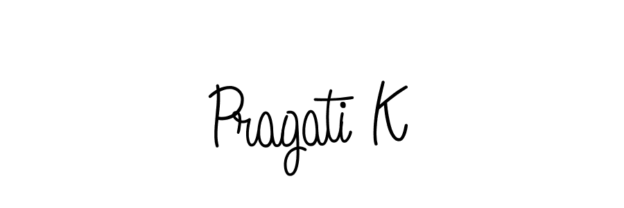 Here are the top 10 professional signature styles for the name Pragati K. These are the best autograph styles you can use for your name. Pragati K signature style 5 images and pictures png