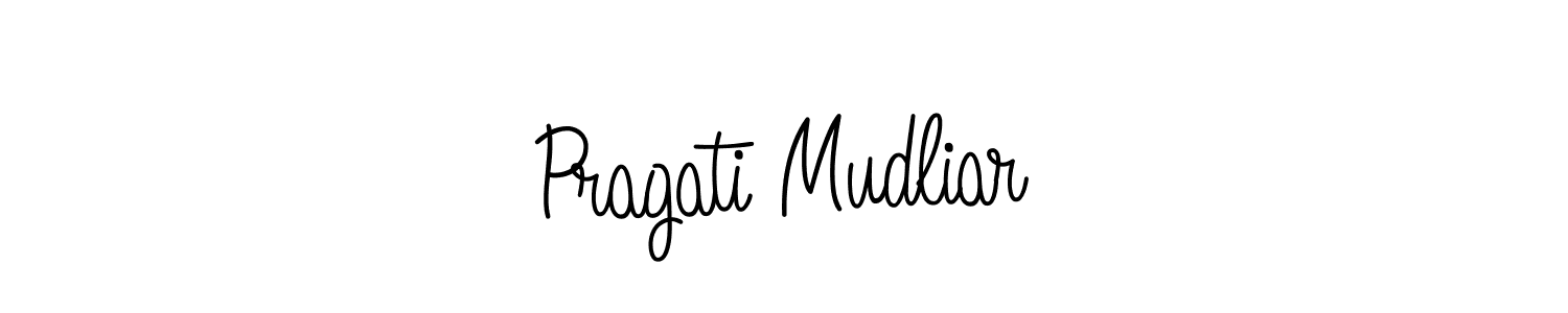Best and Professional Signature Style for Pragati Mudliar. Angelique-Rose-font-FFP Best Signature Style Collection. Pragati Mudliar signature style 5 images and pictures png
