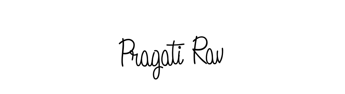 The best way (Angelique-Rose-font-FFP) to make a short signature is to pick only two or three words in your name. The name Pragati Rav include a total of six letters. For converting this name. Pragati Rav signature style 5 images and pictures png