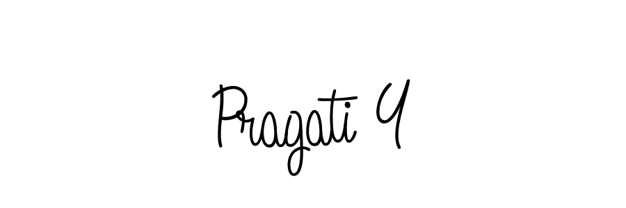 Once you've used our free online signature maker to create your best signature Angelique-Rose-font-FFP style, it's time to enjoy all of the benefits that Pragati Y name signing documents. Pragati Y signature style 5 images and pictures png