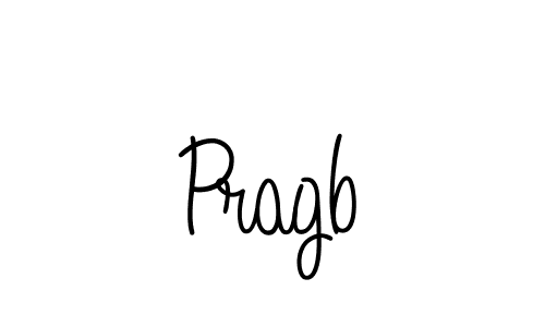 Design your own signature with our free online signature maker. With this signature software, you can create a handwritten (Angelique-Rose-font-FFP) signature for name Pragb. Pragb signature style 5 images and pictures png