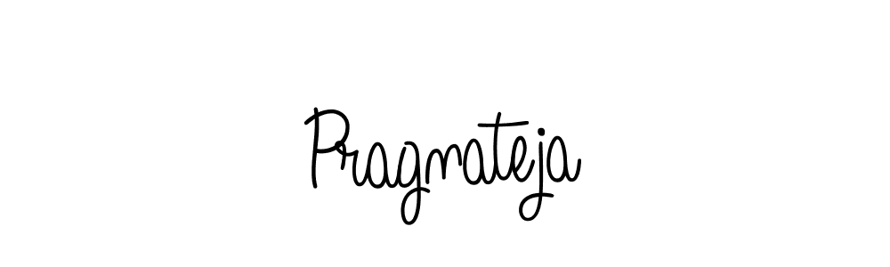 You should practise on your own different ways (Angelique-Rose-font-FFP) to write your name (Pragnateja) in signature. don't let someone else do it for you. Pragnateja signature style 5 images and pictures png