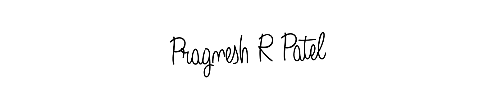 Design your own signature with our free online signature maker. With this signature software, you can create a handwritten (Angelique-Rose-font-FFP) signature for name Pragnesh R Patel. Pragnesh R Patel signature style 5 images and pictures png