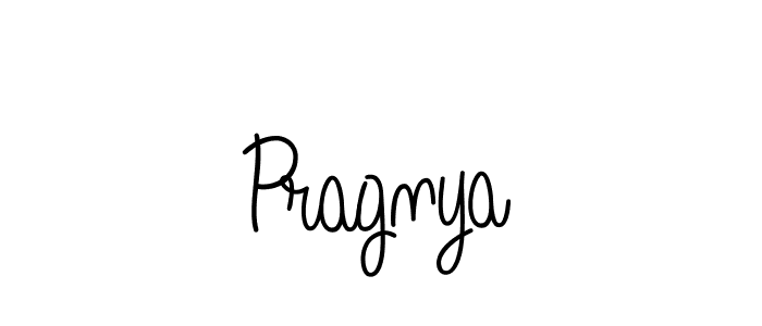 Use a signature maker to create a handwritten signature online. With this signature software, you can design (Angelique-Rose-font-FFP) your own signature for name Pragnya. Pragnya signature style 5 images and pictures png