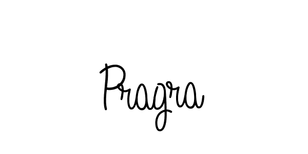 Use a signature maker to create a handwritten signature online. With this signature software, you can design (Angelique-Rose-font-FFP) your own signature for name Pragra. Pragra signature style 5 images and pictures png