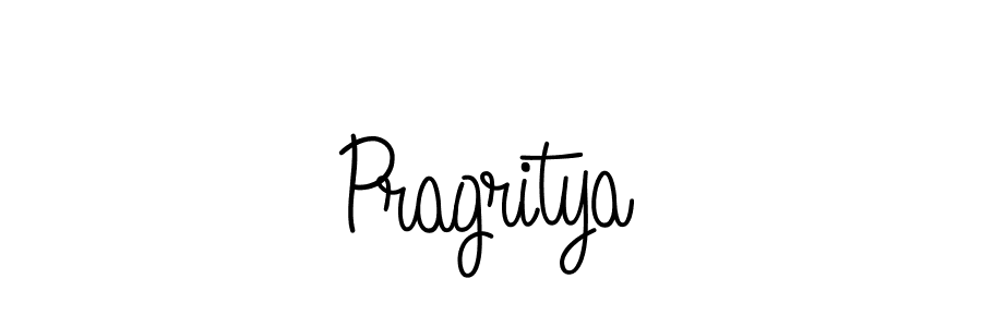 Make a beautiful signature design for name Pragritya. With this signature (Angelique-Rose-font-FFP) style, you can create a handwritten signature for free. Pragritya signature style 5 images and pictures png