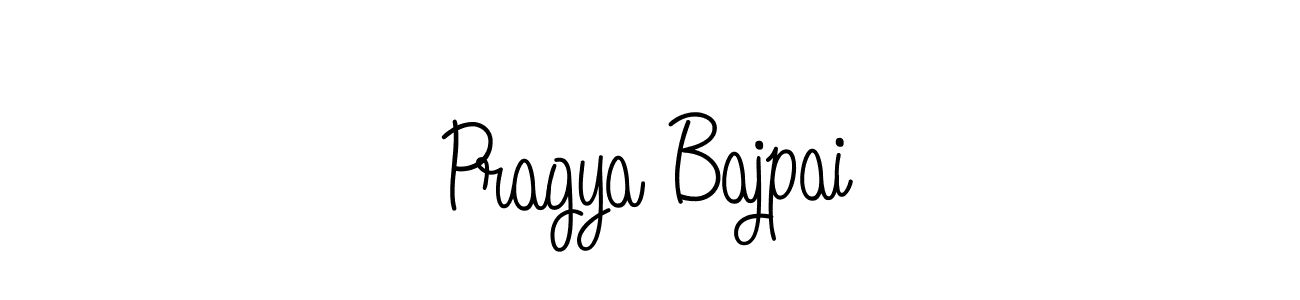 Pragya Bajpai stylish signature style. Best Handwritten Sign (Angelique-Rose-font-FFP) for my name. Handwritten Signature Collection Ideas for my name Pragya Bajpai. Pragya Bajpai signature style 5 images and pictures png