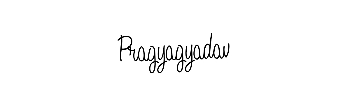 Pragyagyadav stylish signature style. Best Handwritten Sign (Angelique-Rose-font-FFP) for my name. Handwritten Signature Collection Ideas for my name Pragyagyadav. Pragyagyadav signature style 5 images and pictures png