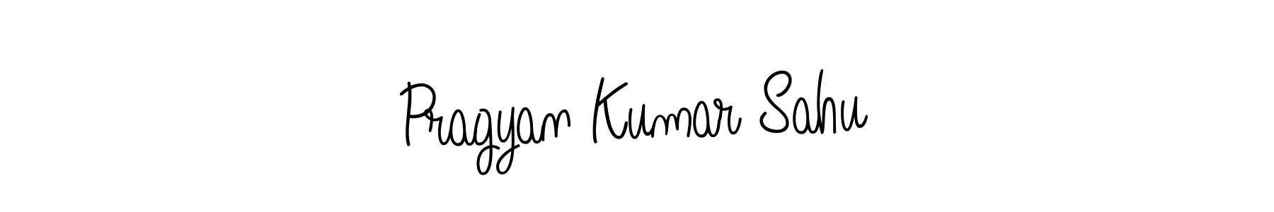 How to make Pragyan Kumar Sahu name signature. Use Angelique-Rose-font-FFP style for creating short signs online. This is the latest handwritten sign. Pragyan Kumar Sahu signature style 5 images and pictures png