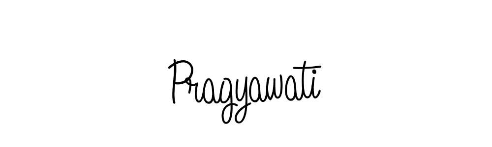 How to make Pragyawati name signature. Use Angelique-Rose-font-FFP style for creating short signs online. This is the latest handwritten sign. Pragyawati signature style 5 images and pictures png
