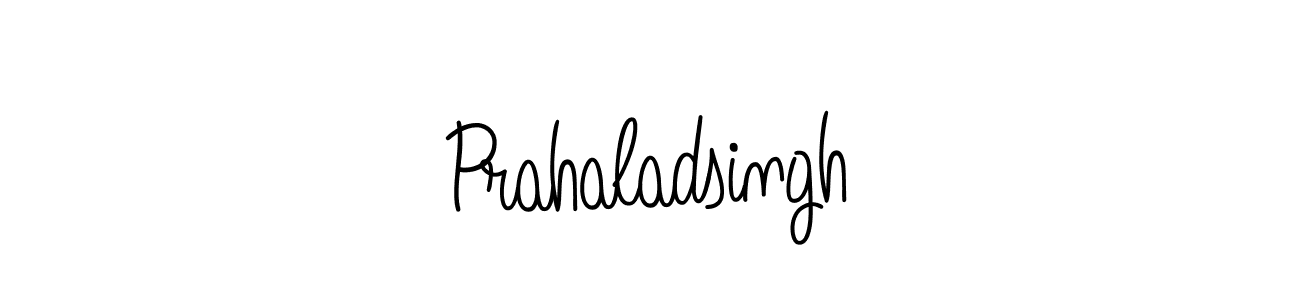 How to make Prahaladsingh name signature. Use Angelique-Rose-font-FFP style for creating short signs online. This is the latest handwritten sign. Prahaladsingh signature style 5 images and pictures png