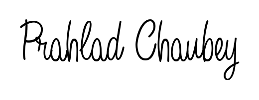 Personalize your online presence with Prahlad Chaubey signature rendered in elegant Angelique-Rose-font-FFP font. Great for website footers and blogs. Prahlad Chaubey signature style 5 images and pictures png